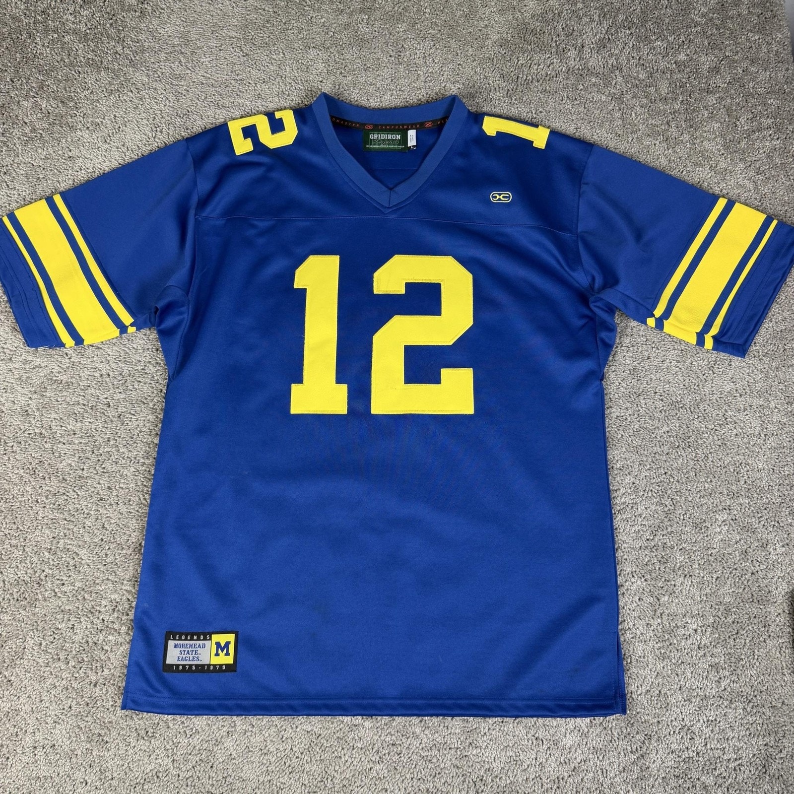 Morehead State Eagles Jersey Mens L Blue Phil Simms Football Gridiron Legends